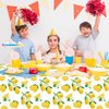 4 Pack Lemon Tablecloth Lemons Summer Party Tablecover Rectangle Lemons Table Cover 51 x 86 " Yellow Lemons Disposable for Lemon Theme Birthday Party Wedding Shower Supplies Lemon Table Decorations
