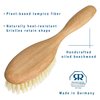 REDECKER Tampico Fiber Hairbrush with Oiled Beechwood Handle, 8 inches - Natural Bristle Hair Brush Vegan - Natural Fiber Hair Brush - Wooden Hairbrush Soft Bristles - Tampico Bristle Hair Brush