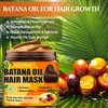 Batana Oil for Hair Growth Hair Mask & Keratin Hair Treatment Serum,Batana Hair Growth Oil Hair Mask for Damaged Hair and Growth,40 Capsules Hair Oil Leave-in Anti Frizz Hair Conditioner Serum
