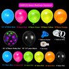 150Pcs NEON Balloon Garland Kit, Neon Glow in The Dark Balloon Arch with neon yellow, orange, pink, blue and neon polka dots Blacklight Balloons for Disco Party,Glows with Black Light Party Supplies