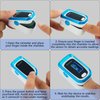 Blood Oxygen Saturation Monitor Fingertip Pulse Oximeter Blood Oxygen Monitor Fingertip Including Battery and Lanyard Suitable for Both Adults and Children