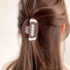 Chic Football Hair Claw Clip Elegant Hair Claw with Non-Slip Grip for Women and Girls -Simple Style Hair Clip for Ponytails and Braids - Y2K Minimalist Accessory for Game Day And Homecoming