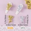 PAGOW 100PCS Retro Baroque Angel Baby Nail Charms 3D Embossed Nail Art Charms Accessories Cupid Angel Charms for Nails Decorations DIY Nail Designs Manicure Jewelry Women Nail Supplies