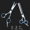 Hair Scissors Set for Hair Cutting Set 13 Pcs Professional Salon Home Haircutting Stainless Steel Thinning Shears Kits for Women (blue)