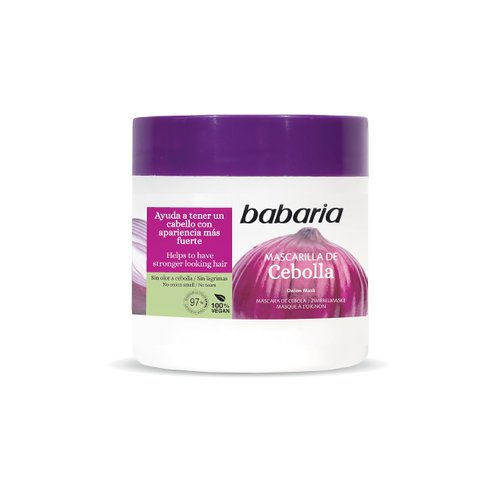Babaria Onion Hair Mask - No Smell, No Tears - Purifying and Antioxidant Properties - Improves Ha...