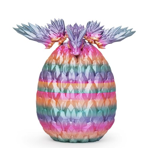 BLFMT Dragon Egg,3D Printed Flying Dragon Eggs with Dragon Inside,Crystal Dragon Fidget Toy, Home Office Decor Executive Desk Toys for Adults and Kids(Multicolor)