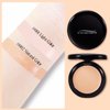 Apooliy Powder Foundation,Long Wear Full Coverage Foundation with Sponge,Flawess Demi-Matte Finish,Brighten Correcting Color