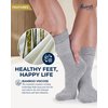 Pembrook Diabetic Socks for Men and Women - 6 Pairs | Black, White, Beige, Aqua, Blue, Navy | Moisture Wicking Ankle Neuropathy Socks for Men | Mens Diabetic Socks | Diabetic Socks for Men 9-12