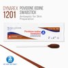 Dynarex Povidone Iodine Swabsticks, Swabstick Packaged in Individual Foil Pack, Antiseptic for Skin Preparation, Brown, 1 Box of 50 Dynarex Povidone Iodine Swabsticks