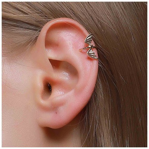 Yheakne Gothic Bat Cuff Earrings Silver Bat Ear Cuffs Non Pierced Earrings Punk Animal Earrings Cool Vampire Earrings Jewelry for Women and Girls Gifts (Silver)
