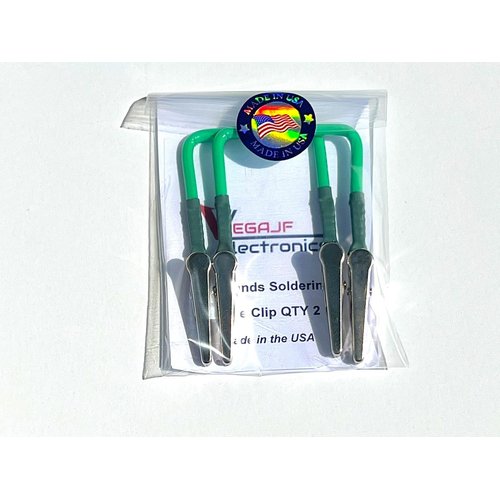 No Hands Soldering Wire Clip Holder – Great for In Field Soldering. 2-PACK