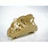 Generic Gold glitter hair claw clamp clip for fine thin hair