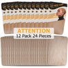 BEEOS Dark Brown Skinlike HD Wig Cap for Women, 24 Pieces Invisible Ultra-thin Stretchy Stocking Caps for Lace Front Wigs