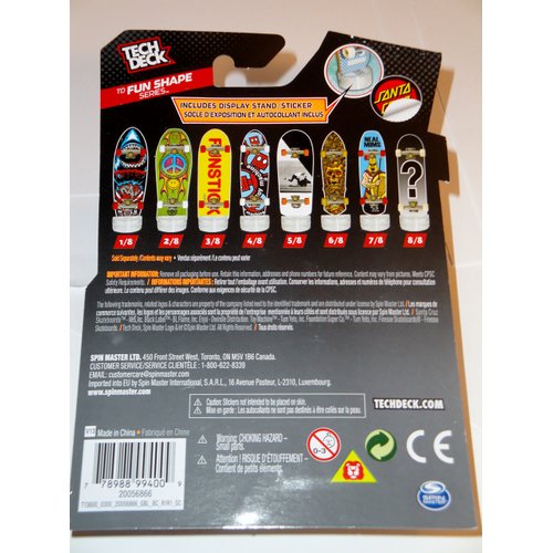 Tech Deck TD Fun Shape Series 1 Fingerboard 5/8 Foundation Super Co.