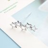 YienDoo Vintage Silver Metal Cluster Hair Accessories - Star Barrettes, Hoop Bobby Pins, and Bridal Hair Clips for Women and Girls