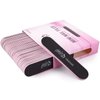 25pcs - PANA Mini Double-Sided Emery Nail File for Manicure, Pedicure, Natural, and Acrylic Nails - Black (Grit 180/240)