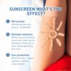 Generic Tinted Sunscreen for Face SPF 50, Hydrating Sun Essence Face Sunscreen, Korean SPF 50+ PA++++ No White Cast, Hydrating, Moisturizing, UV Defense, Travel Size