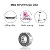SHKI ［10 Pack］ 608 2RS Ball Bearings – Bearing Steel and Double Rubber Sealed Miniature Deep Groove Ball Bearings for Skateboards, Inline Skates, Scooters (8mm x 22mm x 7mm)