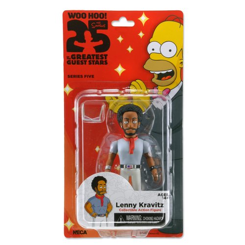 NECA Simpsons 25th Anniversary 5" Series 5 Lenny Kravitz Action Figure