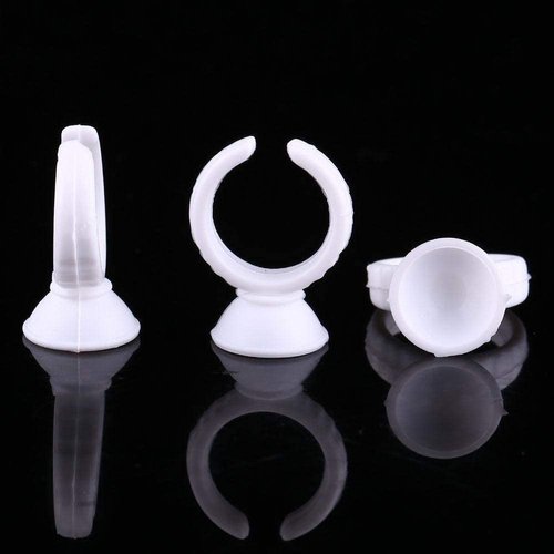 Sonew 100 Pack Ink Rings Disposable Microblading Pigment Glue Holder Cup Semi Permanent Makeup Eyelash Eyebrow Tattooing Ink Small (Small with Separate)