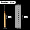 11 Pcs Heat Shield Guards for Hair Extension with Hook Hair Extension Tool, Multi Hole Shield Spacers Fusion Glue Protector Templates, Pulling Needle for Hair Extensions