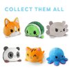 TeeTurtle - The Original Reversible Dinosaur Plushie - Mint Stego + Egg - Cute Sensory Fidget Stuffed Animals That Show Your Mood