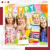 Yaomiao 44 Pcs Foam Crowns for Kids Princess Tiaras Crowns Bulk Diamond Sticker Making Kits for Birthday Party Supplies(Vintage Style)