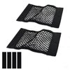 Universal Mesh Cargo Net for Car Trunk Storage,Elastic Small Automotive Cargo Net Pocket Wall Sticker Organizer Pouch Bag Storage for SUV,2 Pack with Tape Stickers