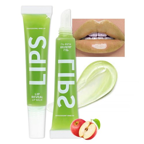 Moisturizing Mirror Fruit Lip Oil, No-Sticky Gloss Lip Balm Lip Care,Fruit Flavoured Lip Oil For Dry Lip's Moisturizing Hydrating And Nourishing,Natural Long-Lasting Moisturizing Lip gloss (08#Apple)