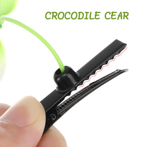 Bean Sprout Hair Clips, 100PCS Green Plant Hair Clips, Unique Pea Hairpin Little Grass Barrette Hair Accessories Kids DIY for School Home Party