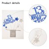 Pargleev Glittery 13 Ofiicial Teenager Cake Topper with Star Boys and Girls 13th Birthday Party Supplies,Thirteen Years Old Birthday Party Decorations Royal Blue