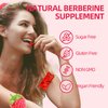 GrnLife Berberine Gummies with Ceylon Cinnamon 1500mg High Potency Berberine HCL Supplement for Immune and Metabolism Support, Sugar Free, Raspberry Flavor - 60 Count