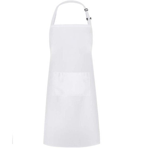 Hyzrz Chef Apron Hat Set, Chef Hat and Adult Kitchen Pocket Adjustable Apron with Butcher Hat Baker Costume for Men and Women Father's Gift (White)