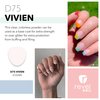 Revel Nail Dip Powder - Dip Build Powder, Nail Strengthener, Long-Lasting Dip Nails, Clear Dip Powder for French Nails, DIY Nails, Professional Nail Dipping Powder, Vivien (Clear), 0.5 oz
