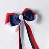 Patriotic Hair Bows with Long Ribbon Tails for Teen Toddler Girls Red White Blue Alligator Clips Cheer Barrettes Grips Women July Fourth outfit Accessories Kids Back School Gift