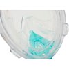 Seac Libera Full-Face Snorkel Mask - Aquamarine/Orange, X-Small/Small