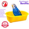 Bonka Bird Toys 1424 Bird Bath Toy Ladder Cockatiel Parakeet Finch Toys Canary cage Cages (Yellow)
