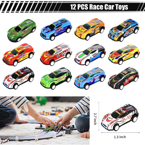 XIPEGPA Race Car Party Favors Set Race Cars Keychains Slap Bracelet DIY Stickers Straws Car Bags for Kids Race Car Themed Birthday Party Supplies Goodie Bag Fillers (Race Car)