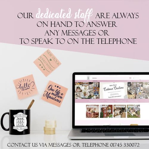 Dollhouse Miniature Brass House Numbers