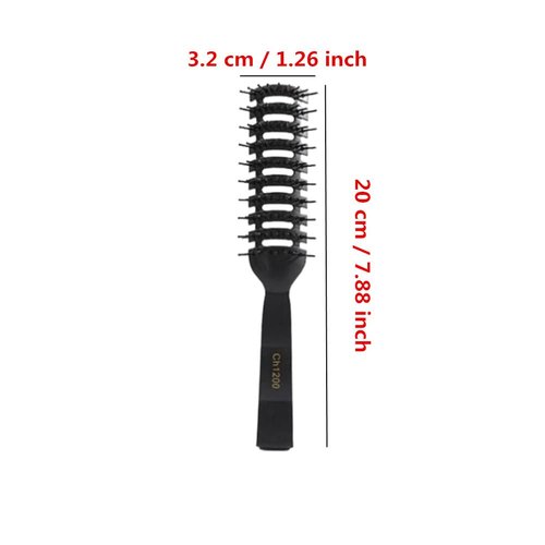 3 Pack Vent Hair Brush for Hair Fast Blow Drying Quickly, Anti Static Detangling Hair Brushes Comb for Long Short Wet Curly Straight Men Women (Black)