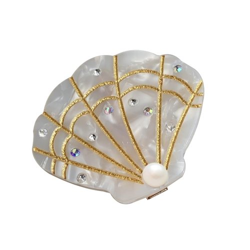 Shell Acetate Hair Clip,Acetate Hair Clips,Small Hair Clips for Women,Pack of 2