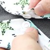 7pcs Set 1 pc Mini Wet Bag +6pcs Absorbent Reusable Sanitary Pads/Washable Bamboo Cloth Menstrual Pads (L,Elegant)