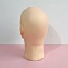 Male Bald Mannequin Head for Wig Making Hat and Glasses Display Model Head, Professional Cosmetology Head Beige Color No Make Up
