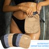6 Pcs Ostomy Bag Covers Waterproof Ostomy Shower Cover Stretchy Lightweight Colostomy Bags with Opening for Ileostomy Care (Black, Gray, Nude)