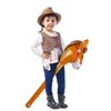 Inflatable Stick Horse,Inflatable Horse Head on Stick Horse Costume Pony/Halloween/Western Cowboy/Horse Baby Shower Birthday Party Decorations Supplies Favors, 37 Inch (Brown)