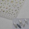4Sheets 5D Gold Nail Art Stickers Totems Moon Star Butterfly Delicate Spring Nail Art Decal Supplies for Women Girls Salon DIY Acrylic Nails Design (Gold Totems)