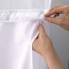 Title: Hookless® It’s A Snap!® Fabric Snap-In Shower Curtain Liner, Water-Repellant, Easy Install, White Color 70 x 54in