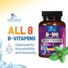 B Complex Vitamins with Vitamin C & Folic Acid - Dietary Supplement for Energy, Immune, & Brain Support - Nature's Super B Vitamin Complex for Women and Men, Made with Folate - 60 Vegetarian Capsules
