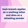 Fresh Body FB Ladies No Sweat Bundle: Fresh Breasts Lotion, 3.4oz - The Solution for Women and Lady Anti-Monkey Butt Body Powder, 8oz