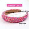 Totelux Sprinkle Candy Headband Rainbow Padded Wide Hair Bands Glitter Confetti Donut Hair Accessories for Women Girl Birthday Party Supplies